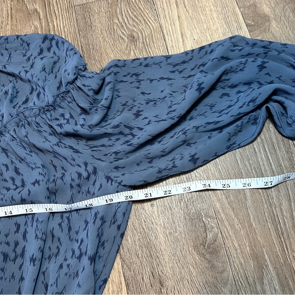 Versona Navy Patterned Blouse - Picture 9 of 9